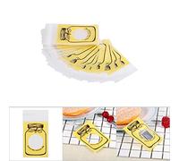 Fdit Plastic Candy Biscuit Cookies Bag Packaging Bags Encantador 100 Piezas/paquete para Suministros de Fiesta 4 Colores para Cumpleaños de Bodas Hecho de Plástico de Grado Alimenticio, Talla 3.9 X