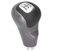 Fdit Pomo de Palanca de Cambios, Palanca de Cambios de Transmisión Manual de 5 Velocidades con Agarre de Cuero Artificial para Civics 2006 a 2011 Tipos DX EX LX (A (plata))