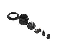 Fdit Portalámparas E27, Portalámparas con Tornillo de Media Rosca y Hebilla de Cordón, Carcasa de Plástico PPA Aislada de Alta Resistencia, Lámina de Cobre Conductora, para Uso