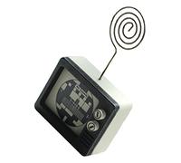 Fdit Portatarjetas de Madera con Forma, Clip para Notas para Decoración del Hogar y la Oficina, 1 Pieza (TV)
