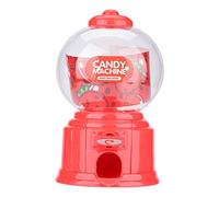 Fdit Portátil niños dulces máquina de plástico Mini dispensador de Gumballs niños jardín de infantes (rojo)