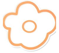Fdit Posavasos de Acrílico Transparente con Diseño de Flores, Aislamiento Térmico Antideslizante, Sala de Estar, 1 Pieza (Orange)