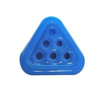 Fdit Posavasos Inflable Triangular, Soporte Flotante para Vaso de Cerveza, Bandeja para Bebidas en la Piscina con Orificio de 6,5 Cm de Profundidad para Piscina (Colores Variados)