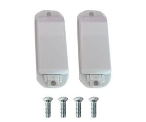 Fdit Protector de Cubierta de Interruptor de Luz, Diseño de Bloqueo Deslizante de 2 Piezas para Interruptores Basculantes (WHITE)