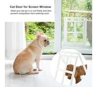 Fdit Puerta de Gato para Perros Perros de Bloqueo de Plástico Magnético para la Puerta de Pantalla, Control Fácil para un Ambiente Cómodo, 1 X Portosa para Mascotas, Excelente para Gatos y de