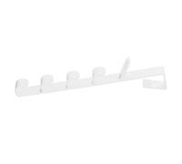 Fdit Puerta Ganchos de Servicio Pesado, Gancho para Perchas de Puerta Perforada para Toallas Sombreros de Abrigos, Estante de Pelaje de Puertas para Ahorrar Espacio para (WHITE)