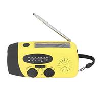 Fdit Radio Solar de Manivela, Radio de Emergencia con Linterna, Carga USB, Luz LED y Altavoz para Acampar Al Aire Libre, Emergencia (Modelo japonés)
