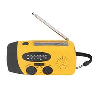 Fdit Radio Solar de Manivela, Radio de Emergencia con Linterna, Carga USB, Luz LED y Altavoz para Acampar Al Aire Libre, Emergencia (Modelo japonés)