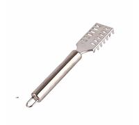 Fdit Rascador de Escamas de Pescado de Acero Inoxidable, Herramienta de Descalcificación Dentada de Doble Capa con Orificio para Colgar, Escalador de Pescado con Ergonómico