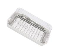 Fdit Recipiente de Cortador de Mantequilla de Acero Inoxidable con un Cuchillo a Medida Afilado para Rodajas Incluso de Necesidades de Cocina (Caja de corte de agujero de celosía de)