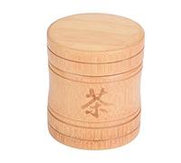 Fdit Recipiente portátil de bambú para almacenamiento de té, contenedor ligero para servir té, granos de café, #043