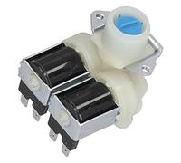 Fdit Reemplazo de la Válvula de Entrada de la Lavadora, Válvula Solenoide de CA de 220 V a 240 V, Válvula de Doble Cabezal, Accesorios para Lavadora