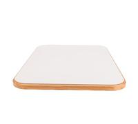 Fdit Reemplazo de Mesa para Barco RV, Acabado Elegante para Remolques, Vehículos Comerciales, Panel de Madera Maciza de 23,23 X 15,35 Pulgadas para Interior de RV (White)