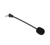 Fdit Reemplazo de Micrófono Desmontable para Hyper X Cloud II Wireless, Brazo de Micrófono Ajustable y Conector Curvo Chapado en Oro para un Chat de Voz Nítido