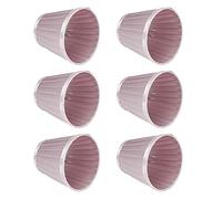 Fdit Reemplazo de Pantalla de Lámpara Rosa Púrpura 6 Piezas E14 Interfaz de Bombilla Luz de Pared Cubierta de Luz de Techo Pantalla Hecha de Tela Seleccionada Diseño Lateral de Encaje