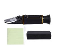 Fdit Refractómetro Brix, Herramienta de Medición de Contenido de Azúcar de 0-32% con Funda Antideslizante Probador Profesional de Azúcar para Bebidas de Vino para Elaboración de