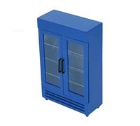 Fdit Refrigerador de Madera en Miniatura para Casa de Muñecas 1:12, Congelador Portátil de Casa de Muñecas de Simulación para Niños, Regalo Ideal para Familiares y Amigos, 7,1 X 4,3 X 2,0 Pulgadas