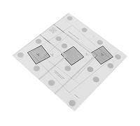 Fdit Regla de Edredón, Herramienta de Recorte de Cabina de Troncos, Antideslizante Ligera para Amantes de Las Manualidades de Bricolaje para Cortar Telas (8 Pulgadas)