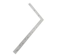 Fdit Regla de Esquina de Acero Inoxidable de 90 Grados para Mediciones Precisas, Ideales para Metal y Carpintería, Marcas Fáciles de Leer y Negras (300 mm*150 mm)