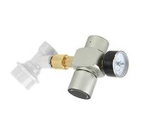 Fdit Regulador de CO2, Material de Cobre de Aluminio de con Desconexión de Gas, Rango de Presión de 0-60 PSI para Cerveza Casera