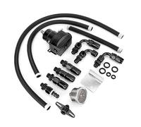 Fdit Regulador de Presión de Duradero con un Dispositivo de Medición de 100 Psi para Automóviles con Venas de Turbos para los Auto -mecanismos (Todo negro)