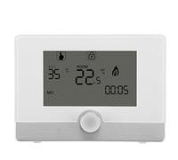 Fdit Regulador de Temperatura de Termóstato Programable Digital para Sistema de Calefacción de Caldera de Pared Socialme-EU(Blanco)