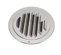 Fdit Rejilla con Cubierta de Ventilación de Acero Inoxidable 304 de 4 Pulgadas con Pantalla de Malla Fina para Salida de Ventilación de Conductos de Pared (acero inoxidable 304 2)