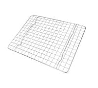 Fdit Rejilla de Enfriamiento Apta para Horno, Rejilla para Hornear de Acero Inoxidable de Grado Alimenticio con Pies Elevados y Diseño de para un Drenaje (25x19,5x1,5 cm/9,84x7,68x0,59 pulgadas)