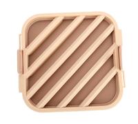 Fdit Rejilla para Asar de Silicona, Drenaje Elevado de Aceite para Cocinar en Horno (blanco crema)