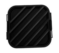 Fdit Rejilla para Asar de Silicona para Freidora, Drenaje de Aceite Elevado (BLACK)