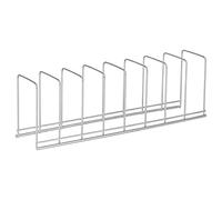 Fdit Rejilla para Escurrir Fregadero, Rejilla para Secar Platos de Hierro Resistente con 9 Rieles Verticales para Platos, Tapas de Sartenes, Almacenamiento Que Ahorra Espacio para