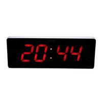 Fdit Reloj de Calendario, 14 "Pantalla Extra Grande LED Digital Escritorio Alarma Reloj de día Temperatura Relojes de Pared(36 * 13 * 3cm-Calendario de Horas + Minutos)