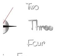 Fdit Reloj de Pared Decorativo sin Marco, Diseño Moderno Silencioso para Sala de Estar, Dormitorio, Oficina, Material Metálico Acrílico (Pequeño 40 cm/15,75 Pulgadas)