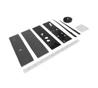 Fdit Reloj de Pared DIY, Pegatina Decorativa, Reloj 3D Grande y Moderno para el Hogar y la Oficina, Kit de Diseño Negro de 1,2 M