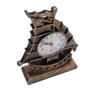 Fdit Reloj de Tiempo con Figura de, Reloj Despertador Retro con Encantador Diseño Náutico, Ideal para Marineros, Escritorio de Plástico para Casa de Playa, 1 X