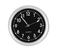 Fdit - Reloj para Salpicadero De Coche, Clásico, Pequeño, Redondo, De Cuarzo, con Luz Luminada, Mini Relojes Noctilucentes para Decoración Automática