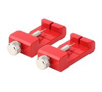 Fdit Remover con Correa de Reloj de Vida Larga para Eliminación Simple de Lápiz y Adaptación de Cinturón para Relojes y Profesionales de Acero Casual de Acero Negro/Plata/Rojo 2pcs (Rojo)