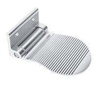 Fdit Reposapiés de Pasillo de Aluminio Espacial, Pedal Antideslizante Montado en la Pared de 6,1x3,9 Pulgadas para Calzado, Diseño Plegable para Entrada del Hogar, Baño y Pasillo (SILVER)