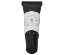 Fdit Resina UV Coloreada, Pegamento UV de Curado Rápido para Hacer Joyas de Bricolaje con Lámpara de 36 W, Ligero, Seguro y No Tóxico para Pulseras, Collares, Anillos (Mangueras en blanco)