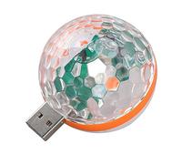 Fdit Rgb Stage Light Colorful Christmas Atmosphere Usb Ball Rgb Luz Cálida con Mini Usb Disco Light Ball Ball Light para Usb Night Light Música Control de Voz Rgb Pom Ball Disco Ball