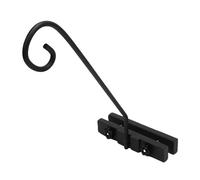 Fdit Riel de Gancho para Cubierta, Abrazaderas de Acero Inoxidable Antioxidantes de Hierro con Almohadillas de Goma Resistentes Al Calor para Colgar Comederos de Pájaros, Cestas de