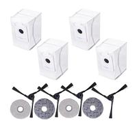 Fdit Robot Aspirador Cepillos Laterales Bolsas de Polvo Paño de Mopa Kit de Accesorios para X2 X2 Pro Omni DEX86 Piezas de Repuesto Mantenimiento Diario