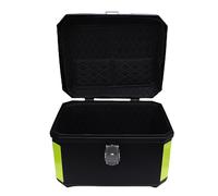 Fdit Robusta Maleta Trasera para Motocicleta de 47 litros, Esquinas Reforzadas, Maleta de PP para Scooter Eléctrico, Color Negro