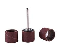 Fdit Rodajas de tambor: Cintas de Papel de Molienda para el Kit de Pulido de Carpintería - 80/320/600 Grito, Compacto y Seguro (Anillo de papel de lija grande 320 malla)