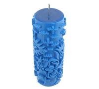 Fdit Rodillo de Goma Decorativo con Textura para Paredes, Muebles, Edredones de Tela, Cabezal de Rodillo con Patrón en Espiral, Lavable, Reutilizable con Pistola Pulverizadora para (goma 3)