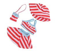 Fdit Ropa para Muñecas de 18 Pulgadas, Trajes de Baño, Lindo Traje de Muñeca con Sombrero y Bolso de Hombro para Navidad/cumpleaños, Juegos de rol. Material: Tela