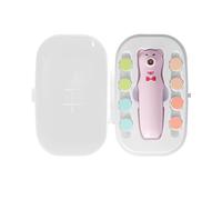 Fdit Sacapuntas de Uñas Recargables para Bebés con 8 Cabezales de Molienda, Funcionamiento Silencioso del Motor, para Niños de 0 a 12 Meses, Batería de Litio, Colores Rosa/verde/cesta/naranja