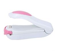 Fdit Sellador de Bolsas Eléctricas Portátiles, Máquina de Sellado Térmico para Almacenamiento de Alimentos con Imán Protector Sellador de Mano Liviano Material ABS para Bocadillos (WHITE)