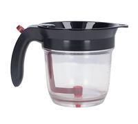 Fdit Separador de Aceite de Sopa, Colador de Grasa y con Gran Apertura, Filtro de Presión Fácil con un Botón para Caldo Saludable, Sopa, Guiso y