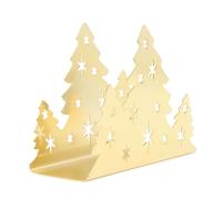 Fdit Servilletero de Acero Inoxidable de, Soporte para Papel en Forma de árbol de Navidad para una Organización Eficiente de la Mesa (GOLD)